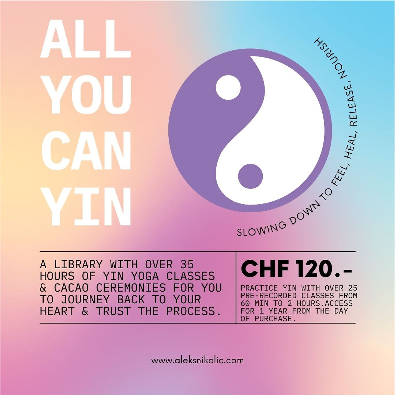 ALL YOU CAN YIN - YIN YOGA LIBRARY
